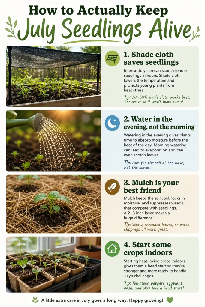 How to Actually Keep July Seedlings Alive