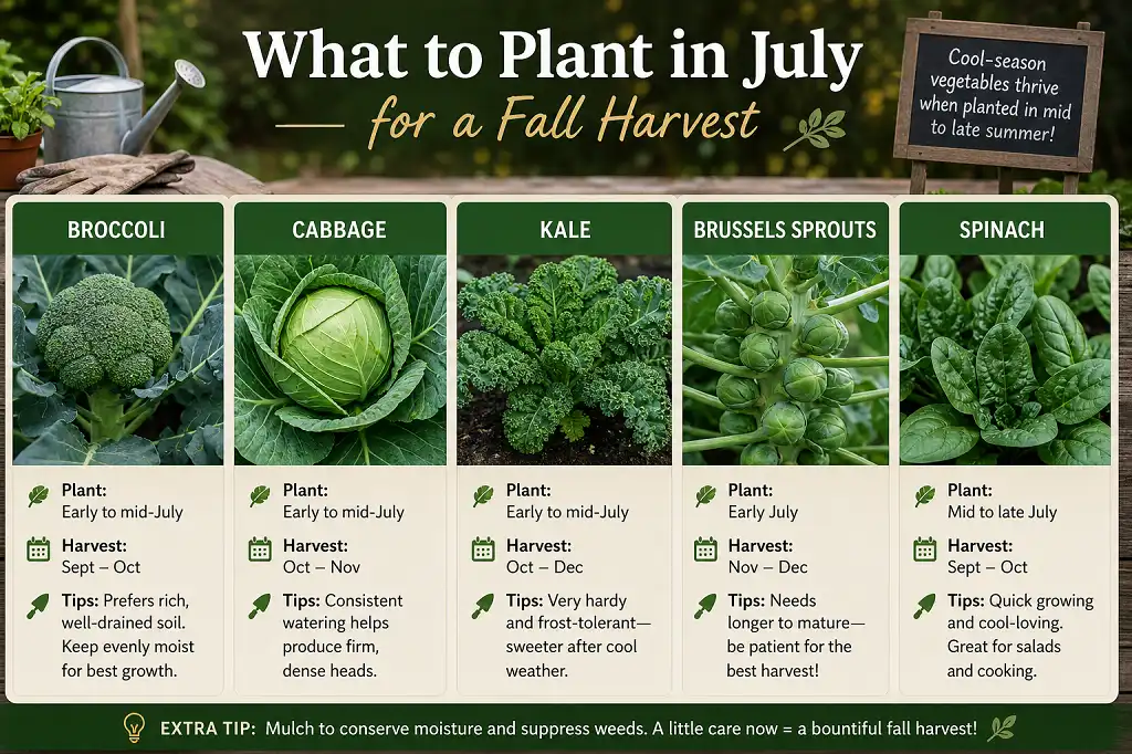 What to Plant in July for a Fall Harvest