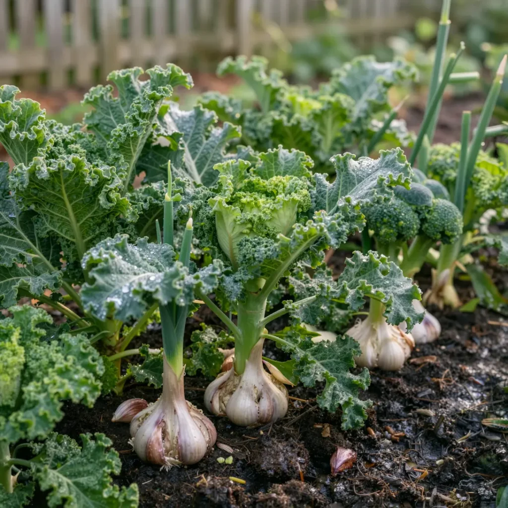 Growing Brassicas with Garlic